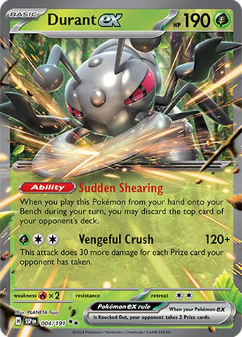 Pokemon | Durant ex (004/191) [Scarlet & Violet: Surging Sparks] | The Nerd Merchant