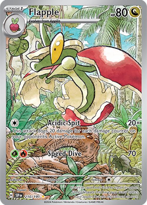 Pokemon | Flapple (210/191) [Scarlet & Violet: Surging Sparks] | The Nerd Merchant