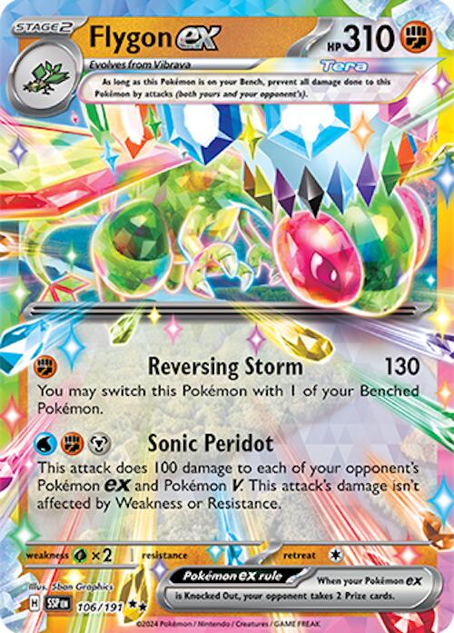 Pokemon | Flygon ex (106/191) [Scarlet & Violet: Surging Sparks] | The Nerd Merchant