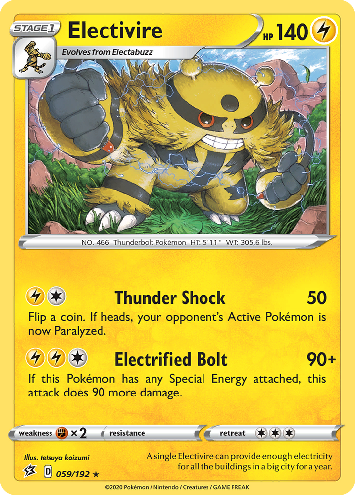 Pokemon | Electivire (059/192) [Sword & Shield: Rebel Clash] | The Nerd Merchant