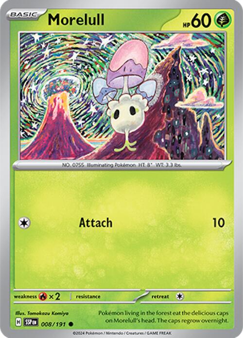 Pokemon | Morelull (008/191) [Scarlet & Violet: Surging Sparks] | The Nerd Merchant