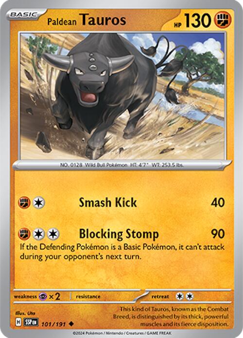 Pokemon | Paldean Tauros (101/191) [Scarlet & Violet: Surging Sparks] | The Nerd Merchant
