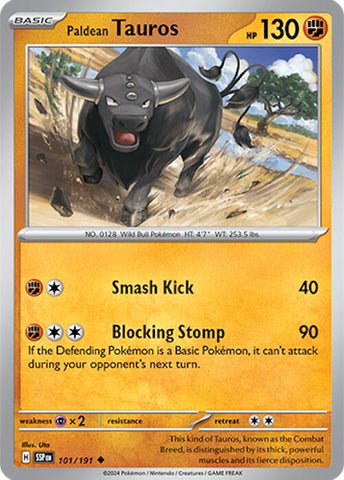 Pokemon | Paldean Tauros (101/191) [Scarlet & Violet: Surging Sparks] | The Nerd Merchant