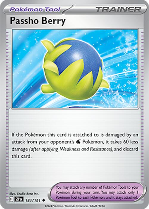 Pokemon | Passho Berry (184/191) [Scarlet & Violet: Surging Sparks] | The Nerd Merchant