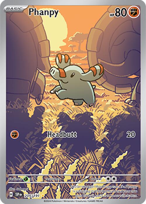 Pokemon | Phanpy (205/191) [Scarlet & Violet: Surging Sparks] | The Nerd Merchant