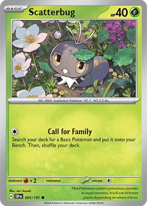 Pokemon | Scatterbug (005/191) [Scarlet & Violet: Surging Sparks] | The Nerd Merchant