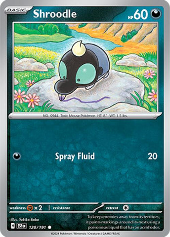 Pokemon | Shroodle (120/191) [Scarlet & Violet: Surging Sparks] | The Nerd Merchant