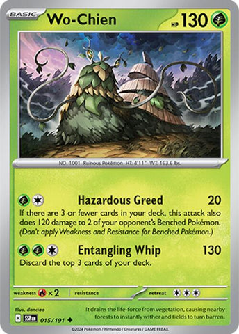 Pokemon | Wo-Chien (015/191) [Scarlet & Violet: Surging Sparks] | The Nerd Merchant