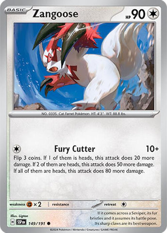 Pokemon | Zangoose (149/191) [Scarlet & Violet: Surging Sparks] | The Nerd Merchant