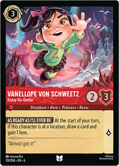 Lorcana | Vanellope von Schweetz - Gutsy Go-Getter (110/204) [Azurite Sea] | The Nerd Merchant