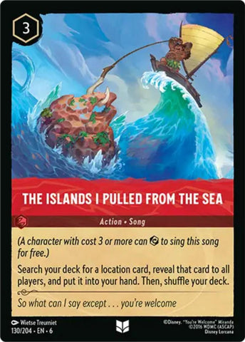 Lorcana | The Islands I Pulled From The Sea (130/204) [Azurite Sea] | The Nerd Merchant