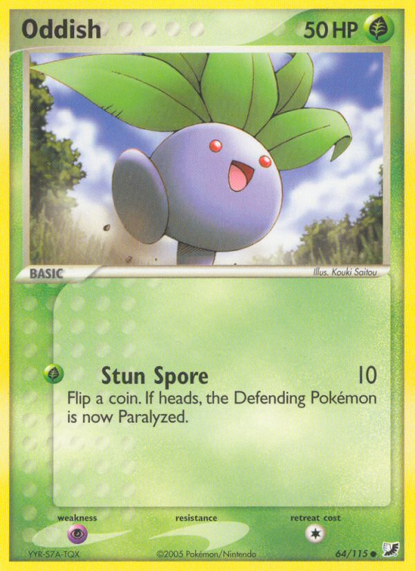 Pokemon | Oddish (64/115) [EX: Unseen Forces] | The Nerd Merchant
