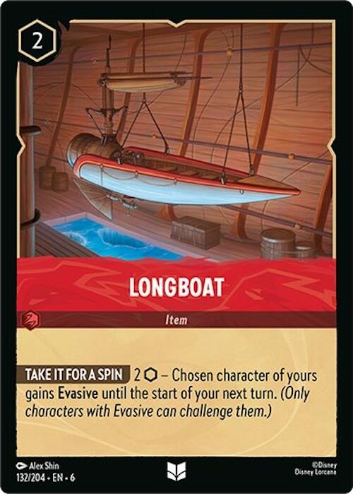 Lorcana | Longboat (132/204) [Azurite Sea] | The Nerd Merchant