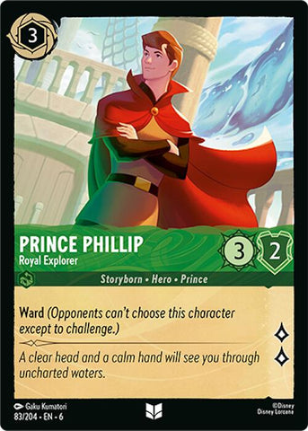 Lorcana | Prince Phillip - Royal Explorer (83/204) [Azurite Sea] | The Nerd Merchant