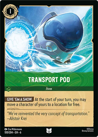 Lorcana | Transport Pod (100/204) [Azurite Sea] | The Nerd Merchant