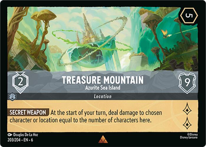 Lorcana | Treasure Mountain - Azurite Sea Island (203/204) [Azurite Sea] | The Nerd Merchant