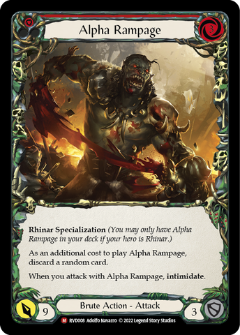 Flesh and Blood TCG | Alpha Rampage [RVD008] (Classic Battles: Rhinar vs Dorinthea) | The Nerd Merchant