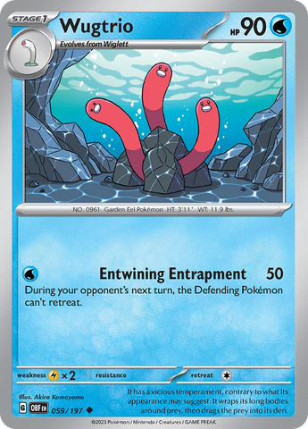Pokemon | Wugtrio (059/197) [Scarlet & Violet: Obsidian Flames] | The Nerd Merchant