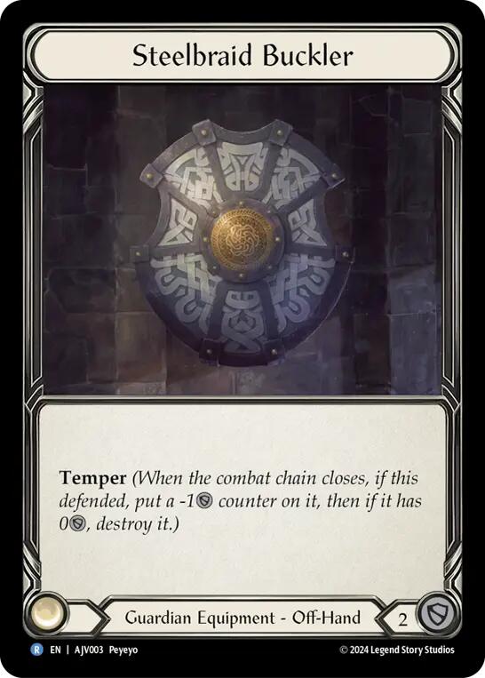 Flesh and Blood TCG | Steelbraid Buckler [AJV003] (Armory Deck: Jarl Vetreidi) | The Nerd Merchant