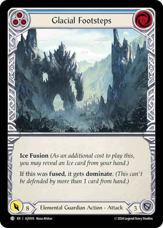 Flesh and Blood TCG | Glacial Footsteps (Blue) [AJV015] (Armory Deck: Jarl Vetreidi) | The Nerd Merchant
