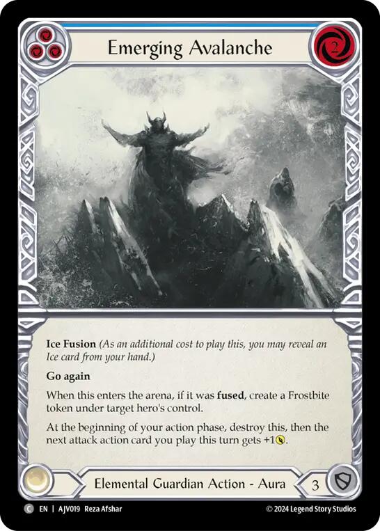 Flesh and Blood TCG | Emerging Avalanche (Blue) [AJV019] (Armory Deck: Jarl Vetreidi) | The Nerd Merchant