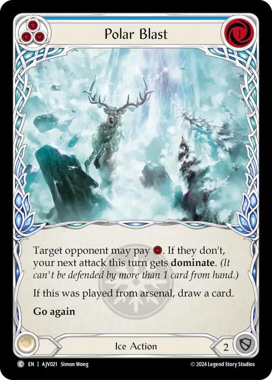 Flesh and Blood TCG | Polar Blast (Blue) [AJV021] (Armory Deck: Jarl Vetreidi) | The Nerd Merchant