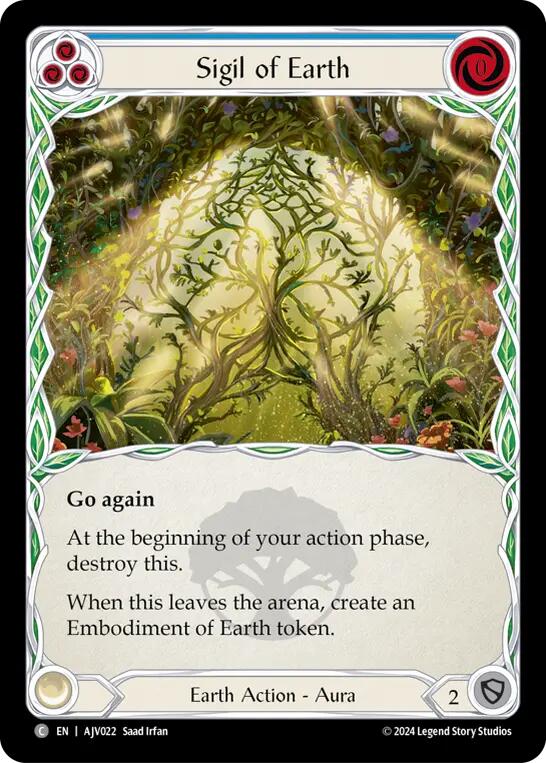 Flesh and Blood TCG | Sigil of Earth [AJV022] (Armory Deck: Jarl Vetreidi) | The Nerd Merchant