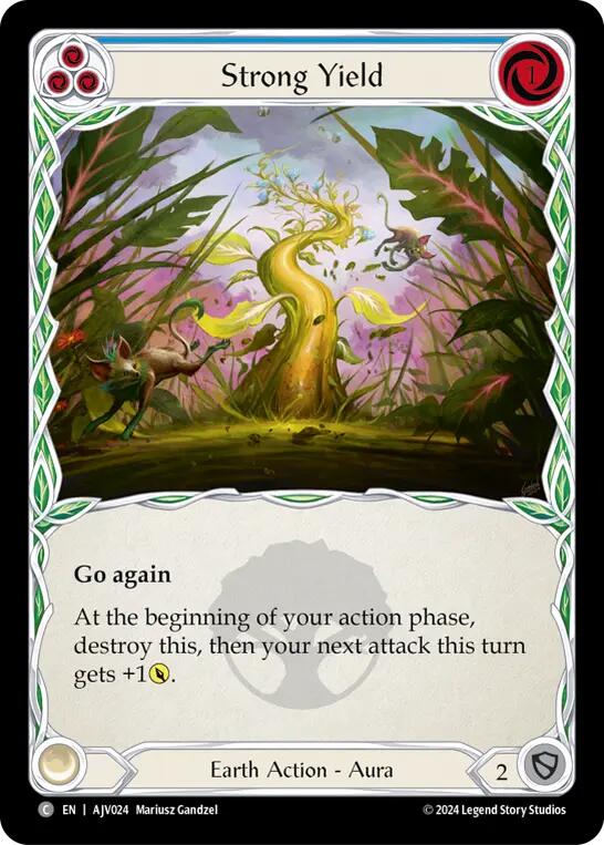 Flesh and Blood TCG | Strong Yield (Blue) [AJC024] (Armory Deck: Jarl Vetreidi) | The Nerd Merchant