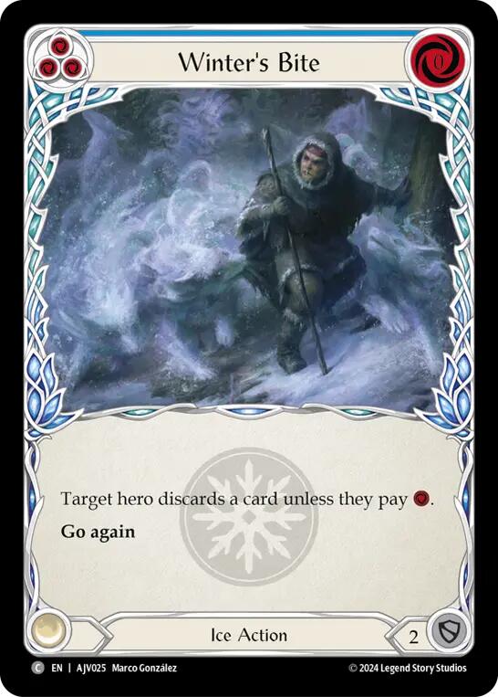 Flesh and Blood TCG | Winter's Bite (Blue) [AJV025] (Armory Deck: Jarl Vetreidi) | The Nerd Merchant