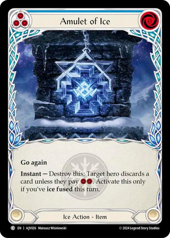 Flesh and Blood TCG | Amulet of Ice [AJV026] (Armory Deck: Jarl Vetreidi) | The Nerd Merchant