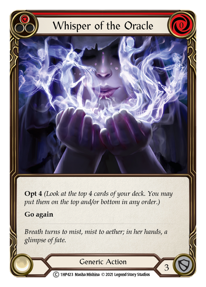 Flesh and Blood TCG | Whisper of the Oracle (Red) [1HP423] (History Pack 1) | The Nerd Merchant