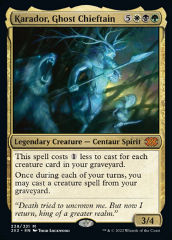 Magic | Karador, Ghost Chieftain [Double Masters 2022] | The Nerd Merchant