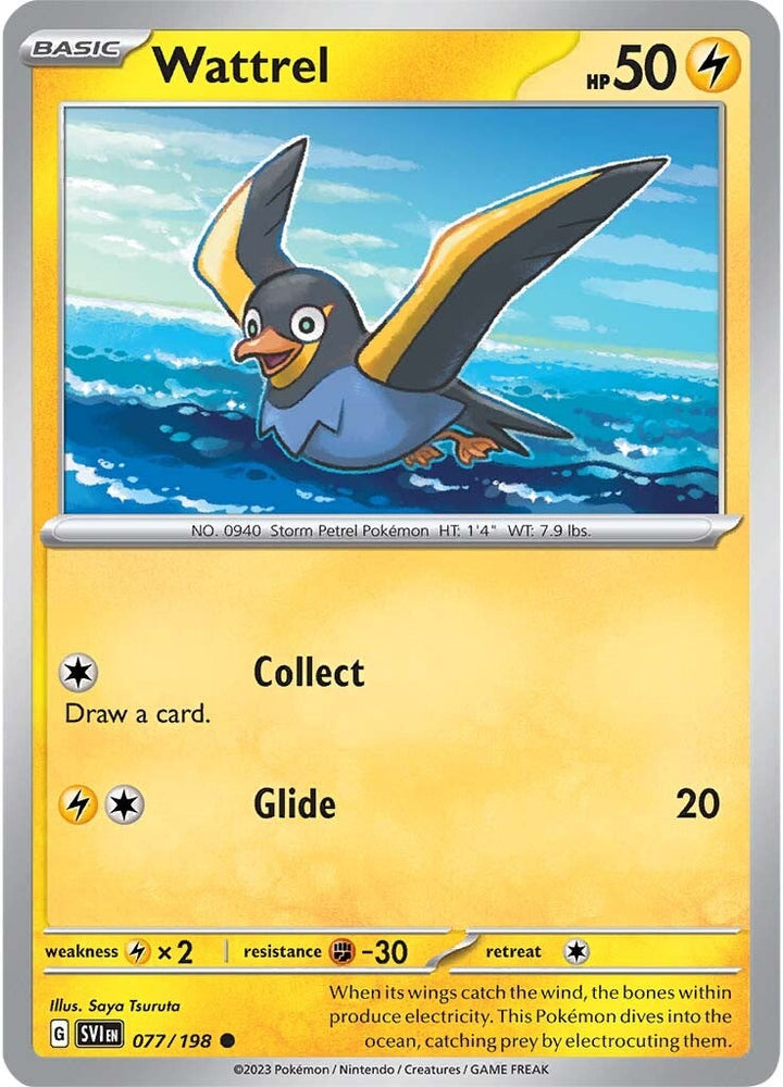 Pokemon | Wattrel (077/198) [Scarlet & Violet: Base Set] | The Nerd Merchant