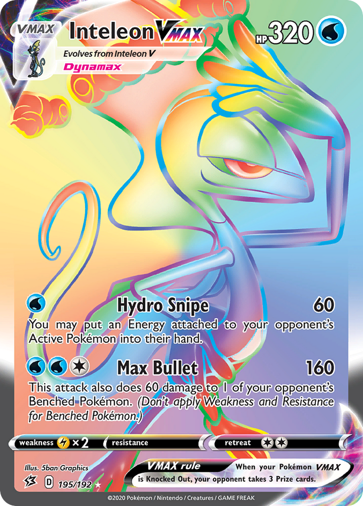 Pokemon | Inteleon VMAX (195/192) [Sword & Shield: Rebel Clash] | The Nerd Merchant