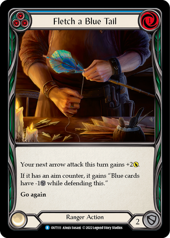 Flesh and Blood TCG | Fletch a Blue Tail (Blue) [OUT111] (Outsiders) | The Nerd Merchant