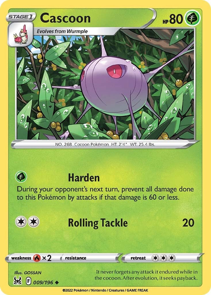 Pokemon | Cascoon (009/196) [Sword & Shield: Lost Origin] | The Nerd Merchant
