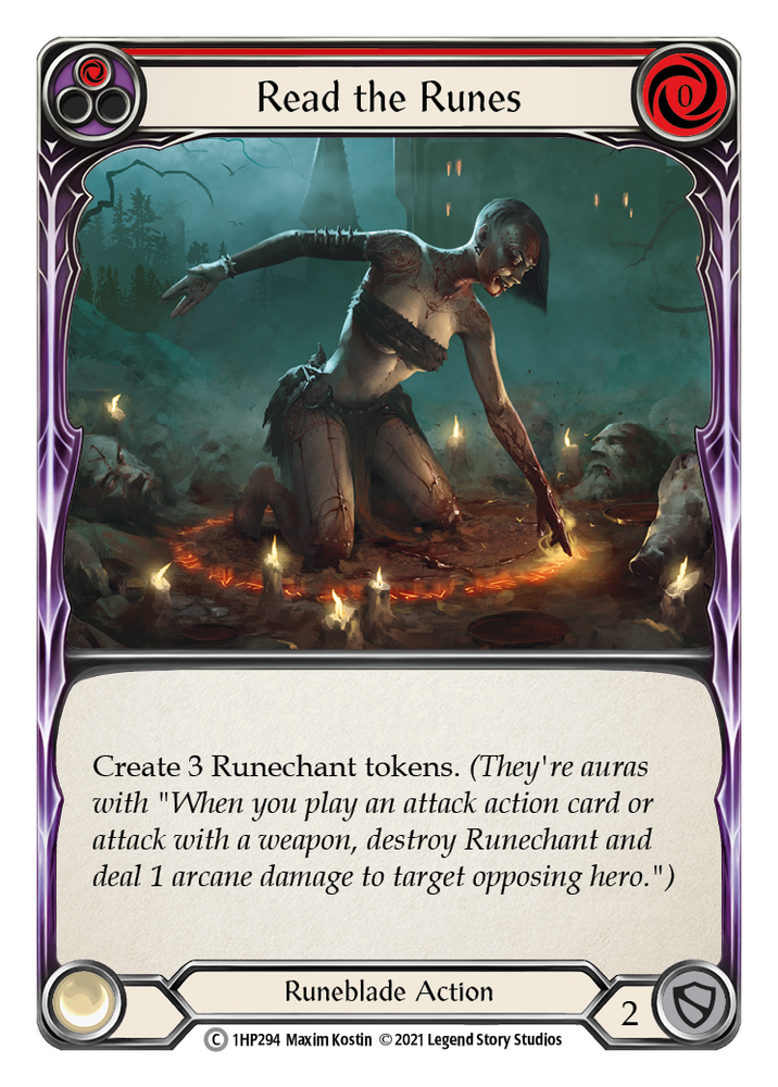 Flesh and Blood TCG | Read the Runes (Red) [1HP294] (History Pack 1) | The Nerd Merchant
