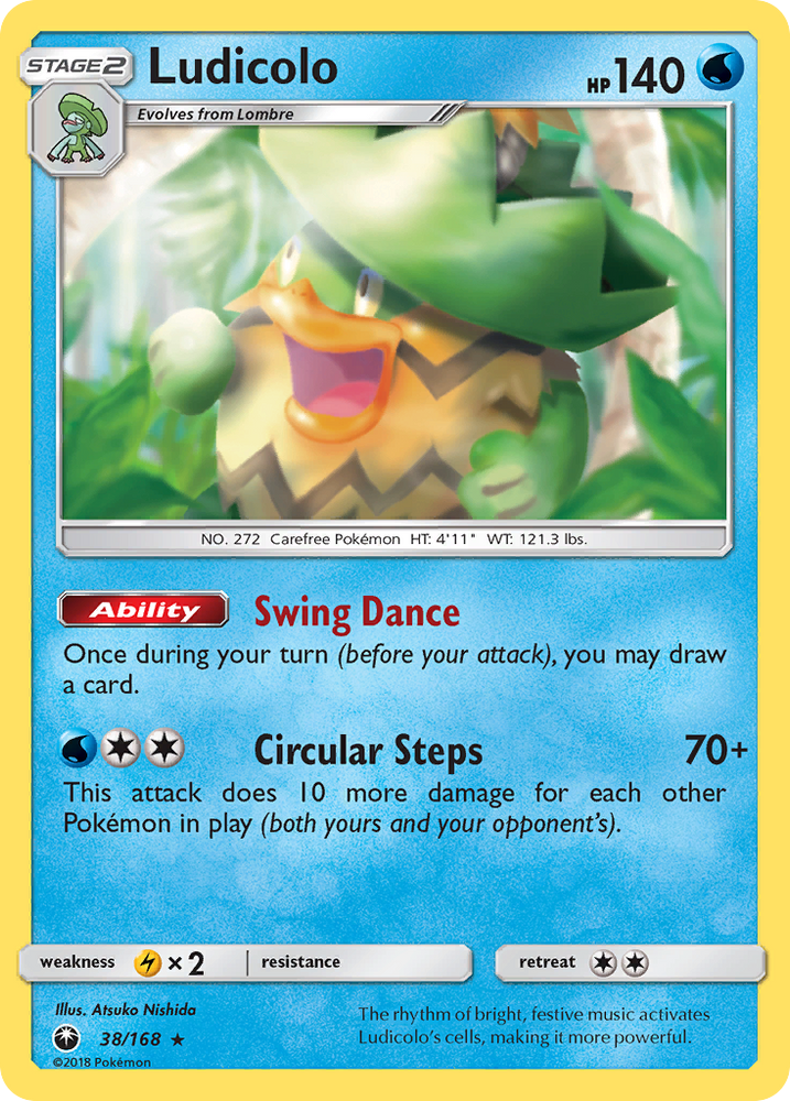 Pokemon | Ludicolo (38/168) [Sun & Moon: Celestial Storm] | The Nerd Merchant