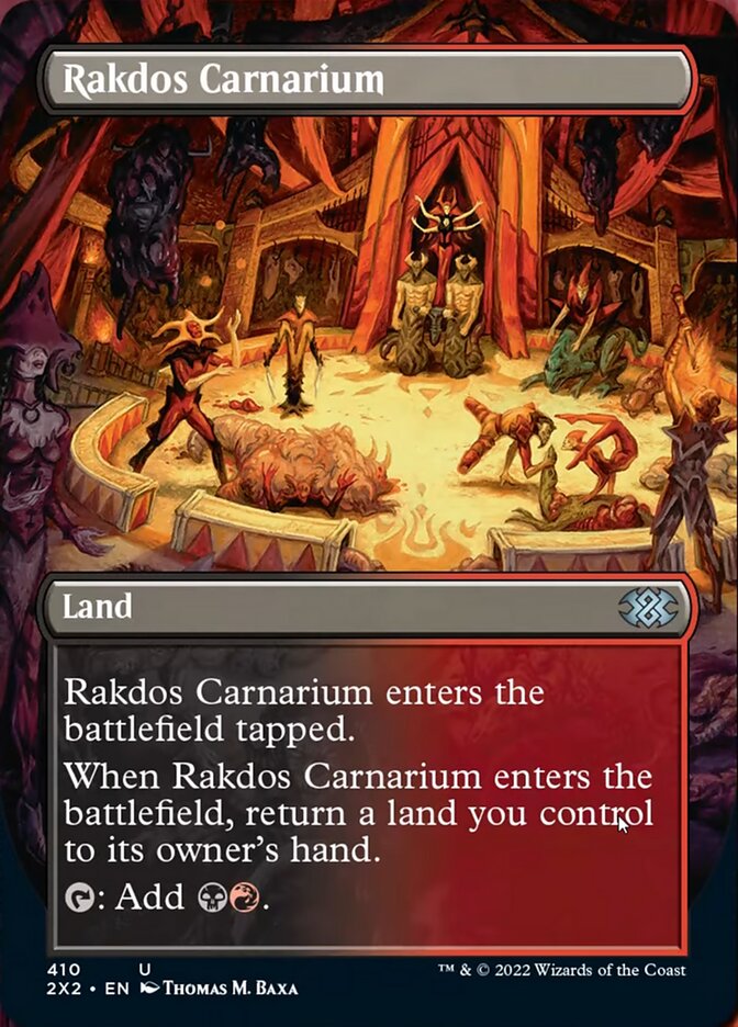 Magic | Rakdos Carnarium (Borderless Alternate Art) [Double Masters 2022] | The Nerd Merchant