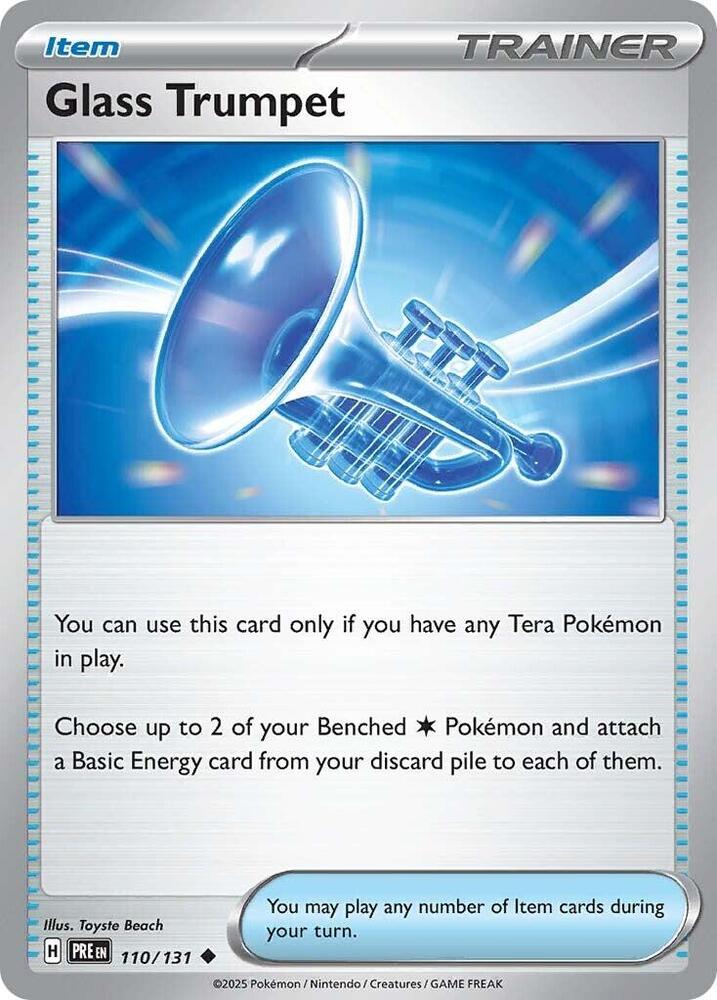 Pokemon | Glass Trumpet (110/131) [Scarlet & Violet: Prismatic Evolutions] | The Nerd Merchant