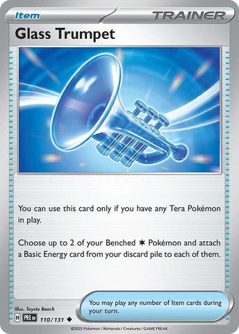 Pokemon | Glass Trumpet (110/131) [Scarlet & Violet: Prismatic Evolutions] | The Nerd Merchant