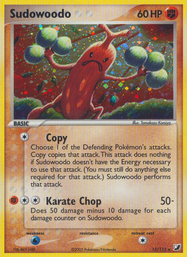 Pokemon | Sudowoodo (15/115) [EX: Unseen Forces] | The Nerd Merchant