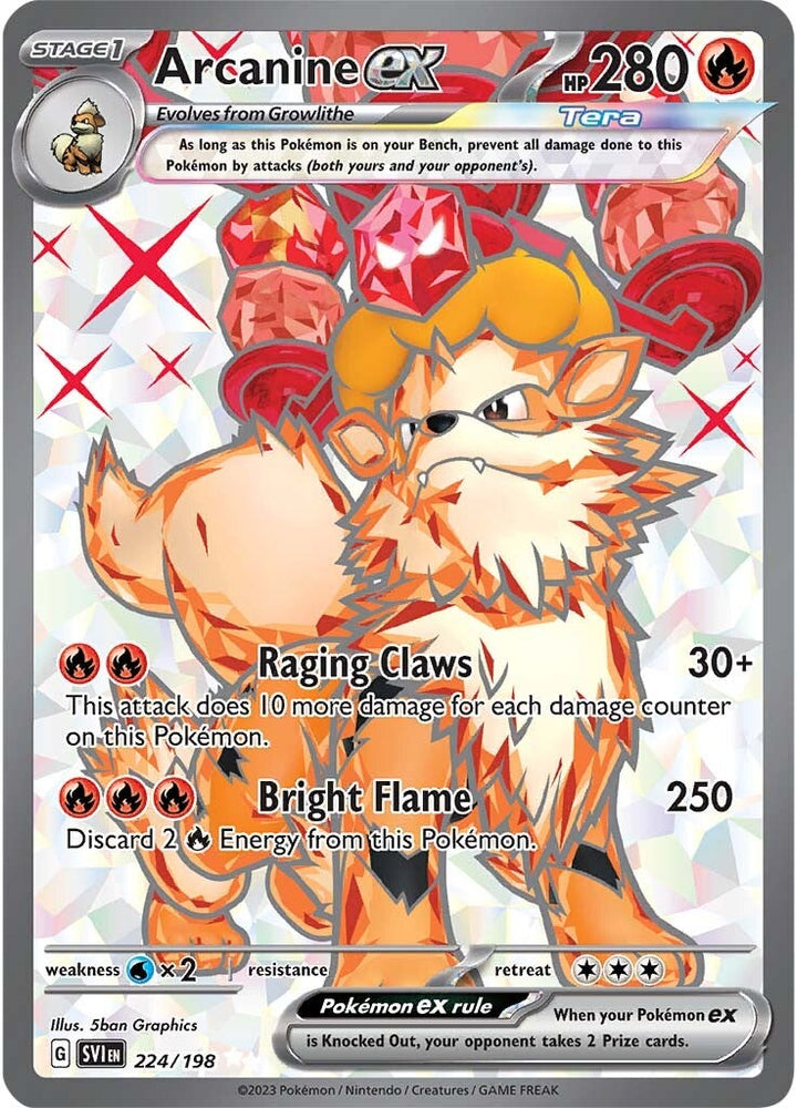 Pokemon | Arcanine ex (224/198) [Scarlet & Violet: Base Set] | The Nerd Merchant
