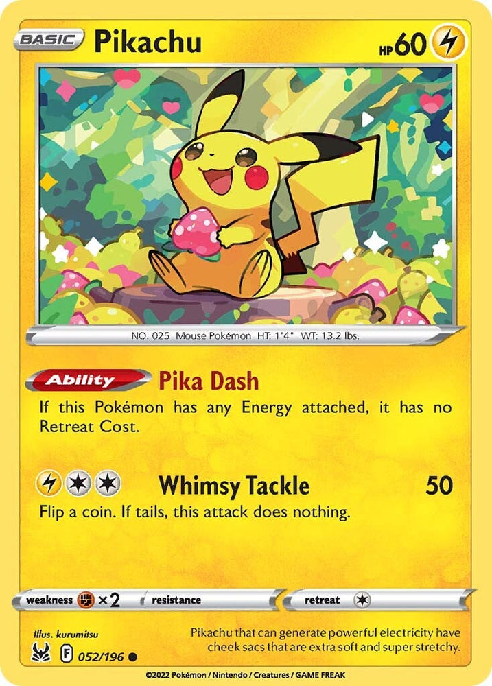 Pokemon | Pikachu (052/196) [Sword & Shield: Lost Origin] | The Nerd Merchant