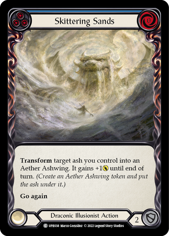 Flesh and Blood TCG | Skittering Sands (Blue) [UPR038] (Uprising) | The Nerd Merchant