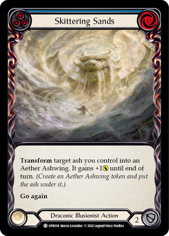 Flesh and Blood TCG | Skittering Sands (Blue) [UPR038] (Uprising) | The Nerd Merchant