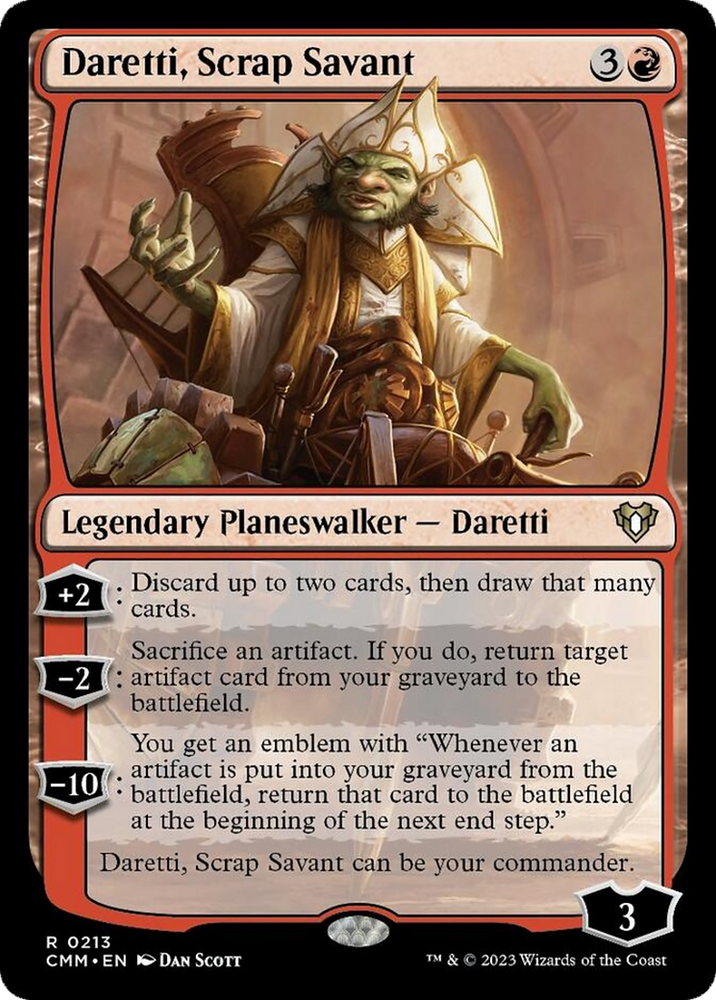 Magic | Daretti, Scrap Savant [Commander Masters] | The Nerd Merchant