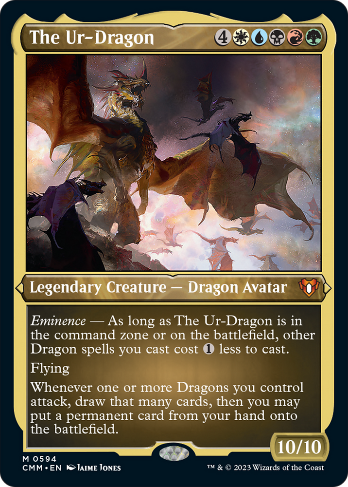 Magic | The Ur-Dragon (Foil Etched) [Commander Masters] | The Nerd Merchant