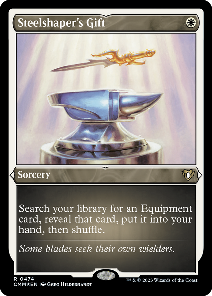 Magic | Steelshaper's Gift (Foil Etched) [Commander Masters] | The Nerd Merchant