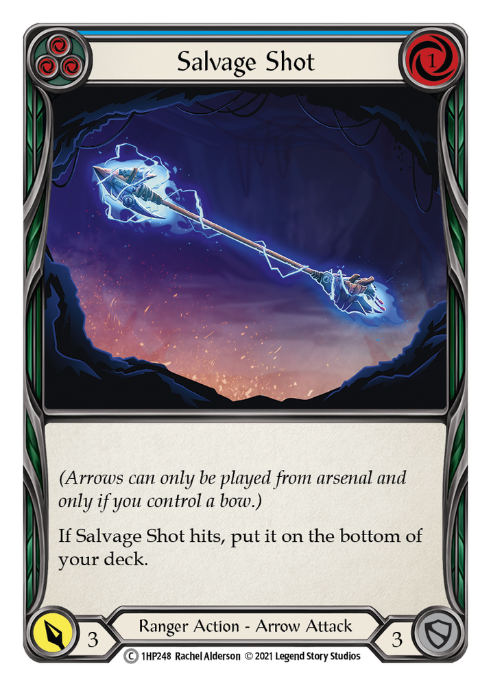 Flesh and Blood TCG | Salvage Shot (Blue) [1HP248] (History Pack 1) | The Nerd Merchant